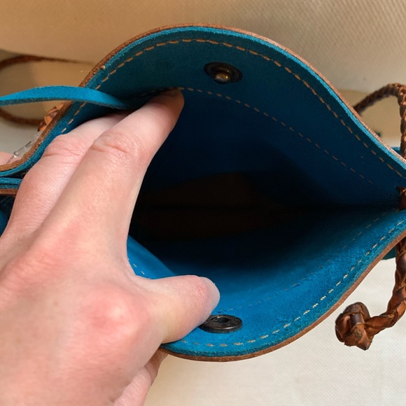 Embroidered Leather Fringe Bag - Picture 7 of 12